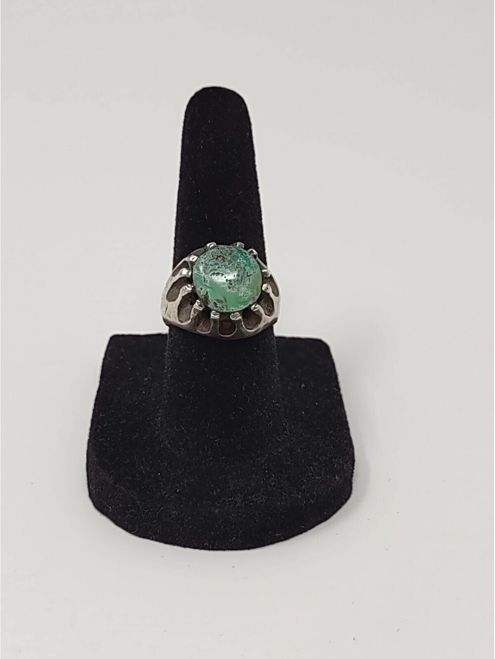 Vintage Sterling Silver 925 Turquoise Statement Ring 5.5